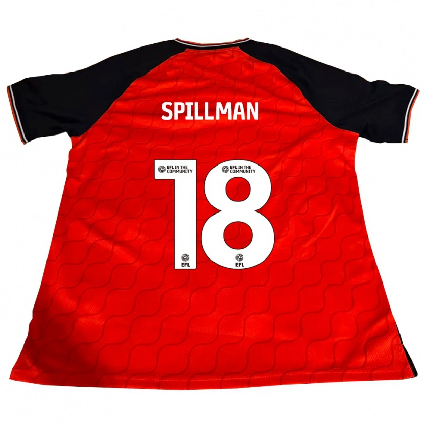 Danxen Niño Camiseta Gabriella Spillman #18 Naranja Negro Blanco 1ª Equipación 2025/26 La Camisa