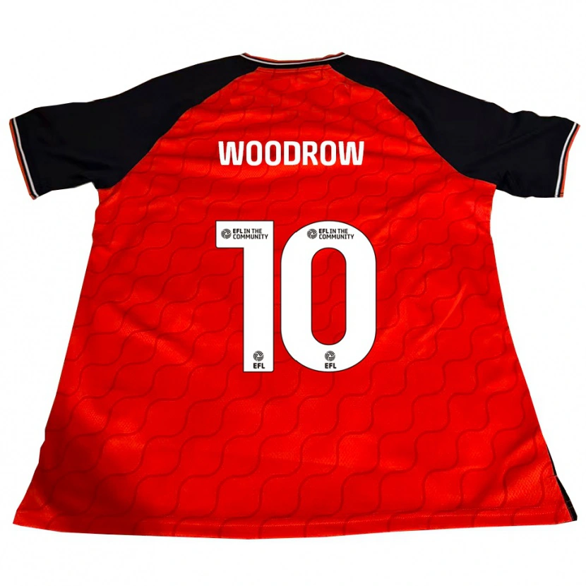 Danxen Niño Camiseta Cauley Woodrow #10 Naranja Negro Blanco 1ª Equipación 2025/26 La Camisa