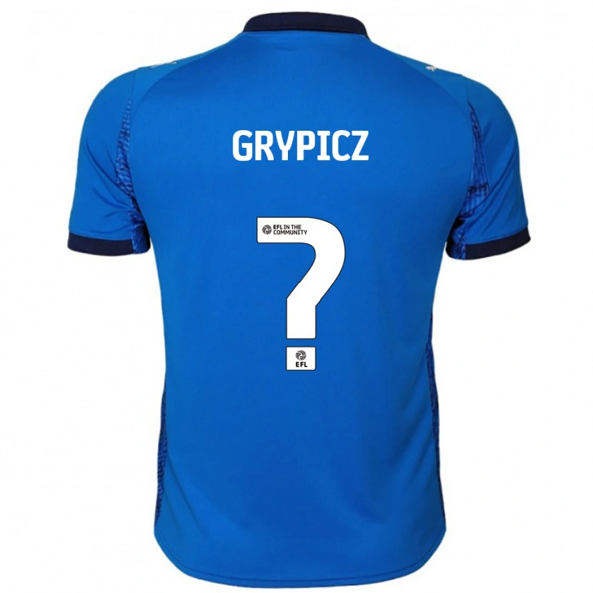 Danxen Niño Camiseta Brandon Grypicz #0 Azul Blanco 1ª Equipación 2025/26 La Camisa