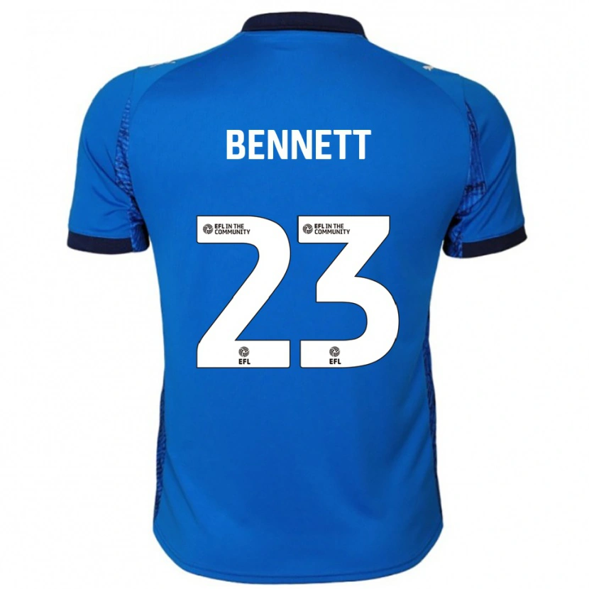 Danxen Niño Camiseta Renai Bennett #23 Azul Blanco 1ª Equipación 2025/26 La Camisa