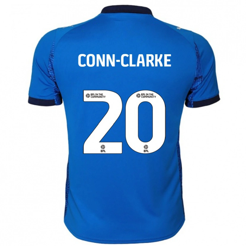 Danxen Niño Camiseta Chris Conn-Clarke #20 Azul Blanco 1ª Equipación 2025/26 La Camisa
