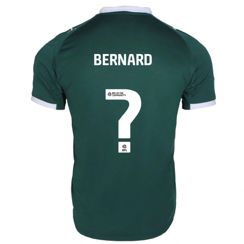 Danxen Niño Camiseta Josh Bernard #0 Verde Blanco 1ª Equipación 2025/26 La Camisa