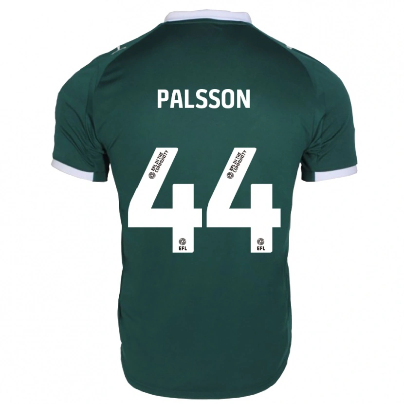Danxen Niño Camiseta Victor Pálsson #44 Verde Blanco 1ª Equipación 2025/26 La Camisa