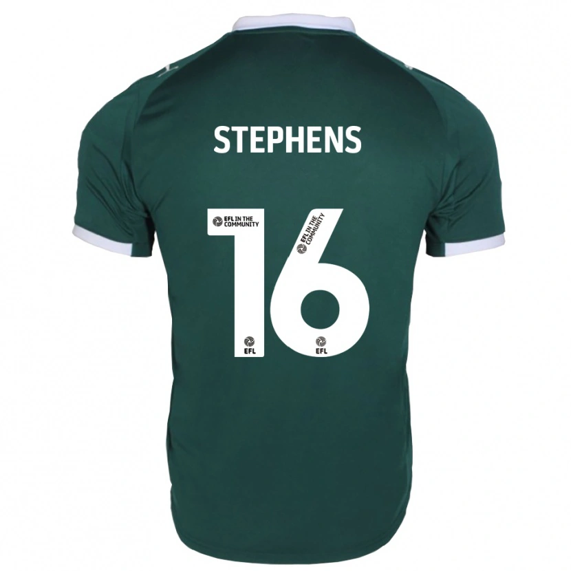 Danxen Niño Camiseta Ella Stephens #16 Verde Blanco 1ª Equipación 2025/26 La Camisa