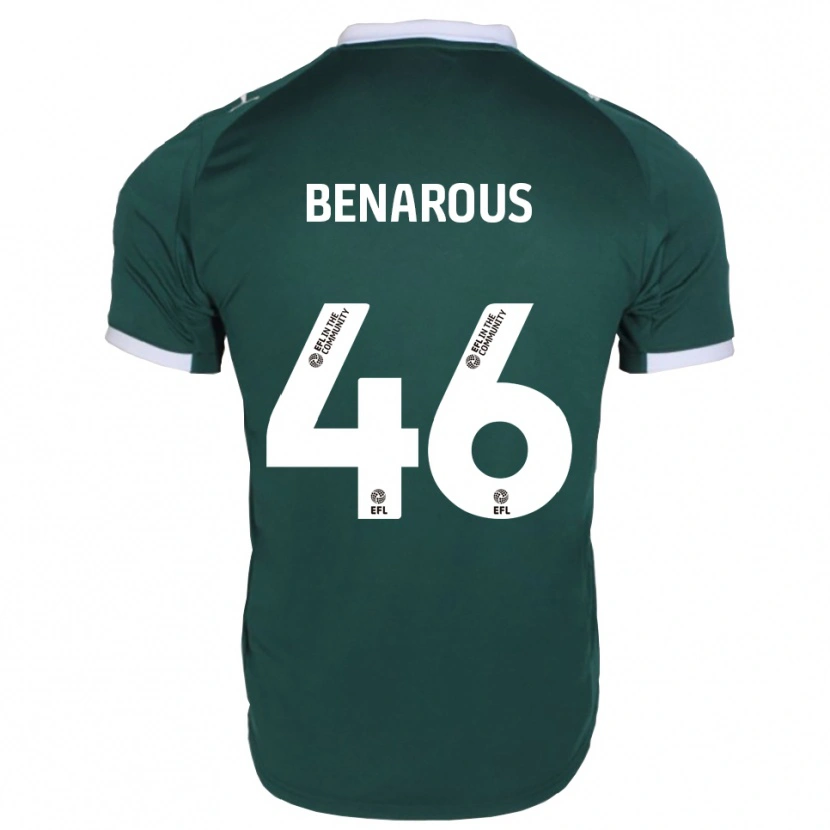 Danxen Niño Camiseta Ayman Benarous #46 Verde Blanco 1ª Equipación 2025/26 La Camisa