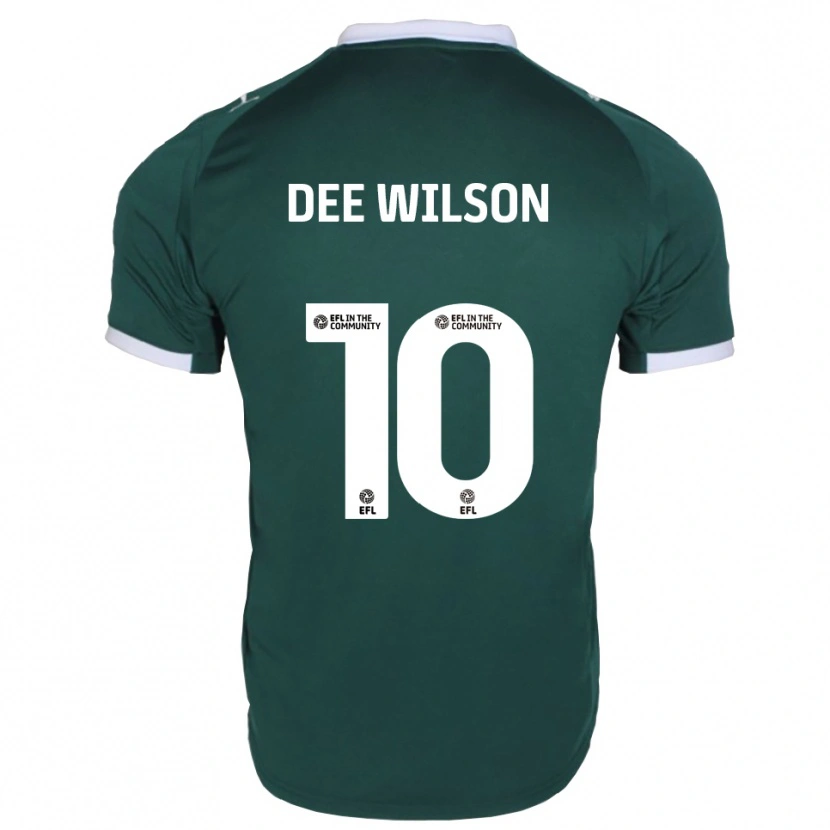 Danxen Niño Camiseta Georgia Dee Wilson #10 Verde Blanco 1ª Equipación 2025/26 La Camisa