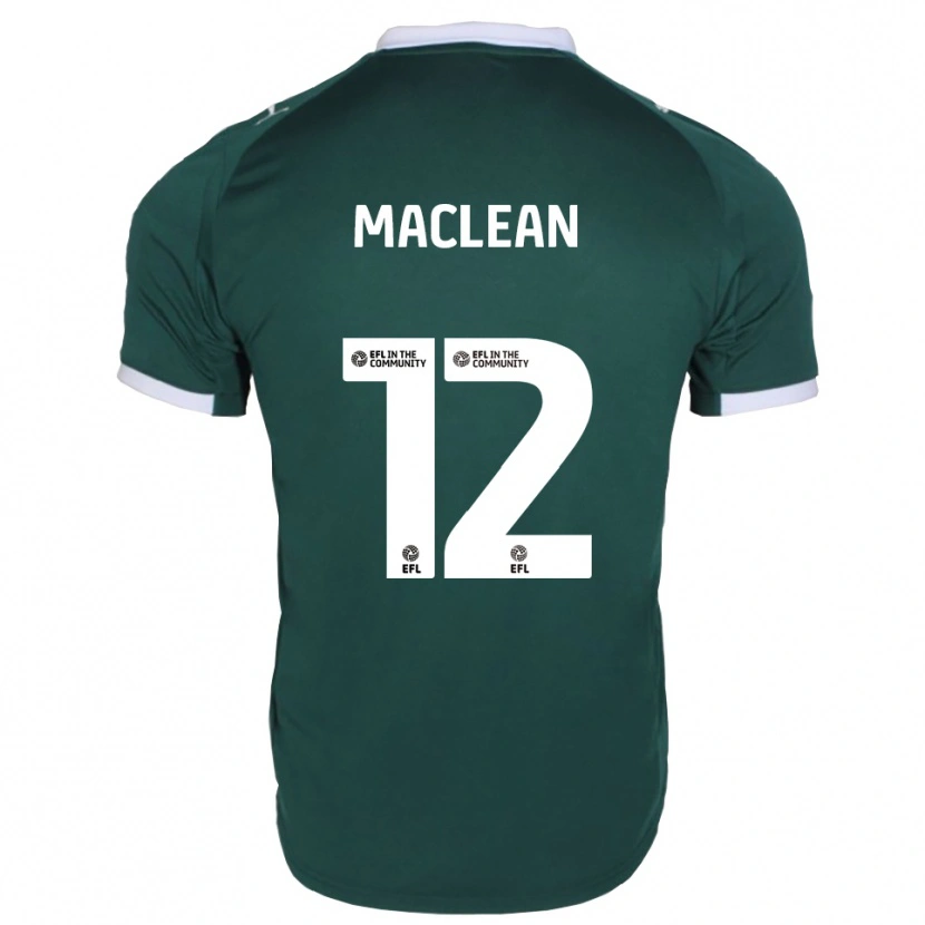 Danxen Niño Camiseta Toby Maclean #12 Verde Blanco 1ª Equipación 2025/26 La Camisa