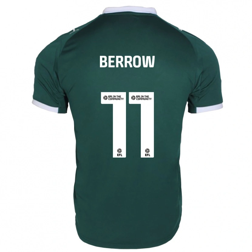 Danxen Niño Camiseta Jade Berrow #11 Verde Blanco 1ª Equipación 2025/26 La Camisa