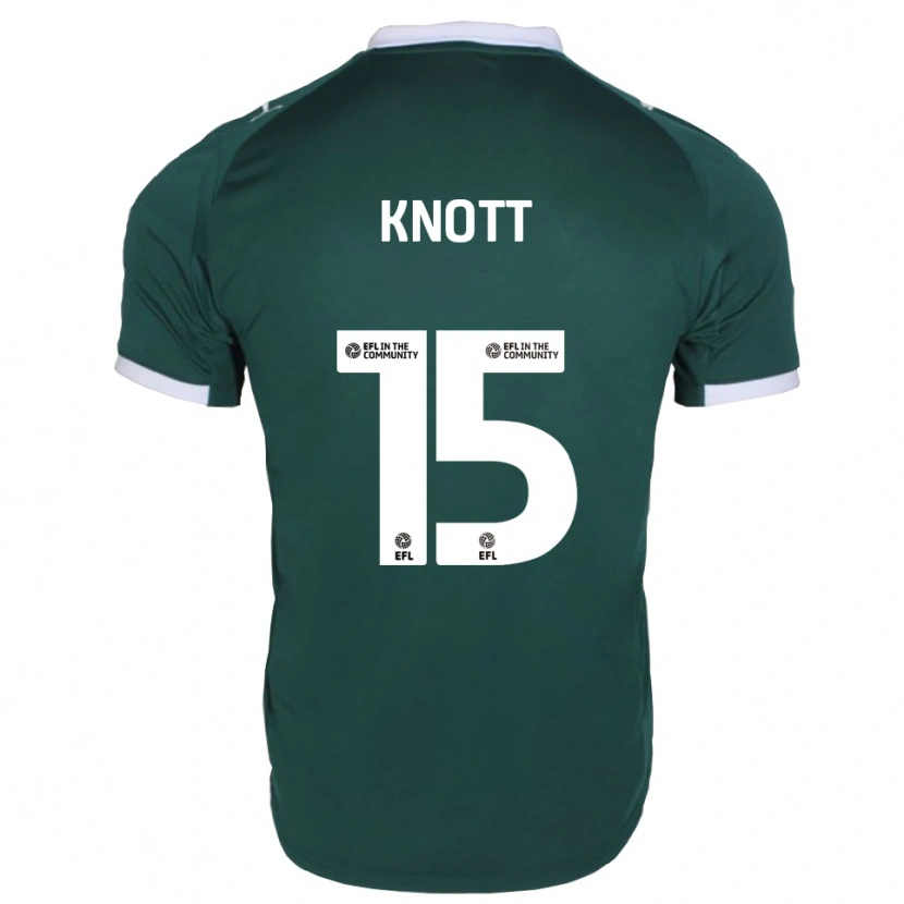 Danxen Niño Camiseta Georgie Knott #15 Verde Blanco 1ª Equipación 2025/26 La Camisa