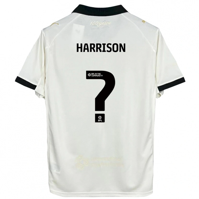 Danxen Niño Camiseta Lexie Harrison #0 Blanco Hueso Negro 1ª Equipación 2025/26 La Camisa