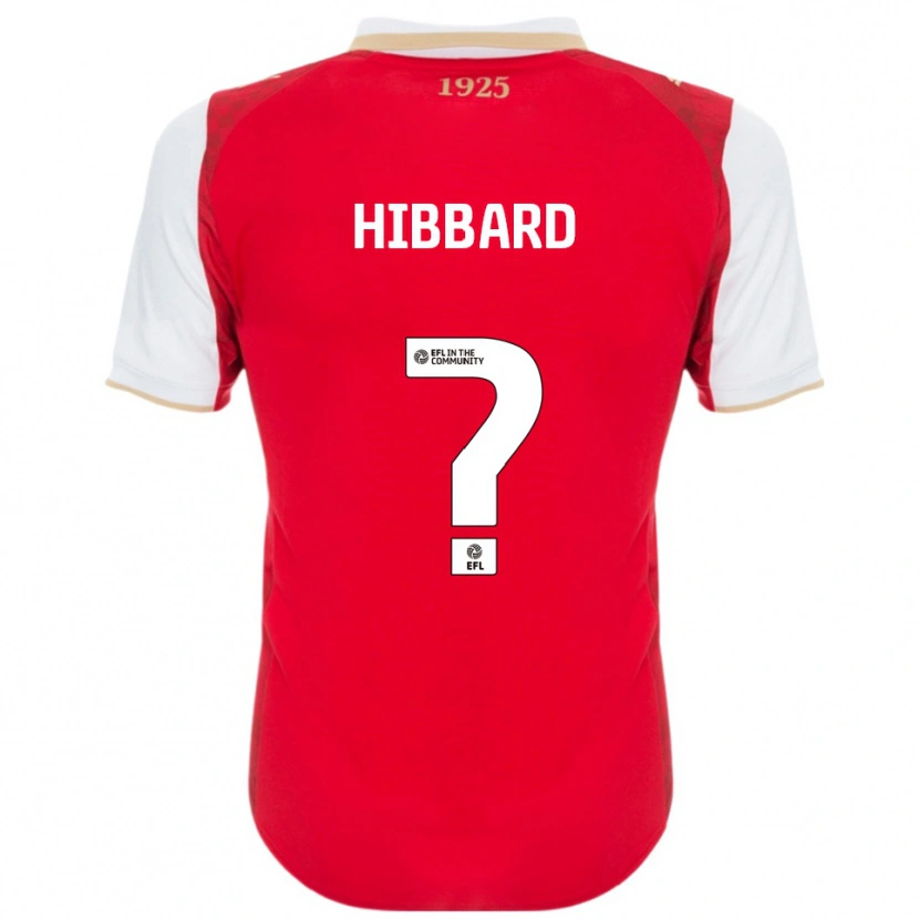 Danxen Niño Camiseta Zac Hibbard #0 Rojo Blanco 1ª Equipación 2025/26 La Camisa
