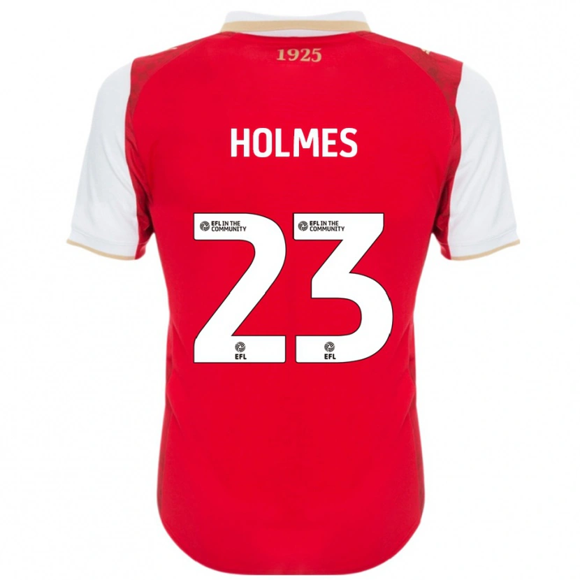 Danxen Niño Camiseta Jack Holmes #23 Rojo Blanco 1ª Equipación 2025/26 La Camisa