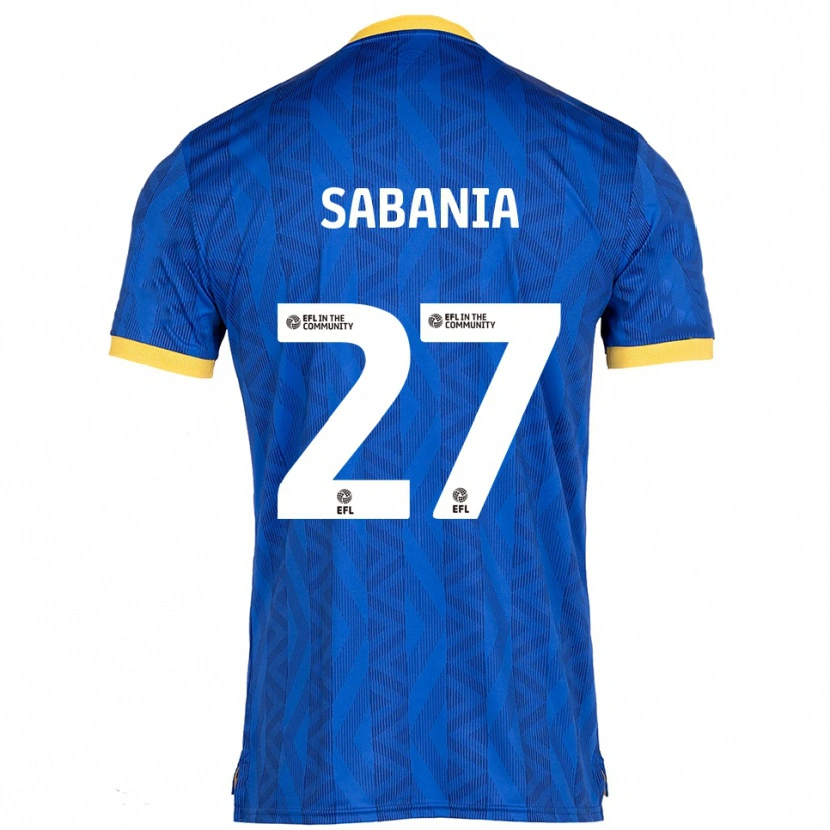 Danxen Niño Camiseta Nadia Sabania #27 Azul Marino Amarillo 1ª Equipación 2025/26 La Camisa
