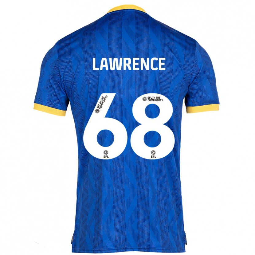 Danxen Niño Camiseta Jake Lawrence #68 Azul Marino Amarillo 1ª Equipación 2025/26 La Camisa