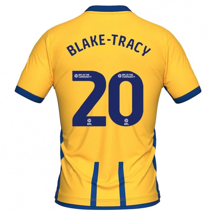 Danxen Niño Camiseta Frazer Blake-Tracy #20 Amarillo Azul 1ª Equipación 2025/26 La Camisa