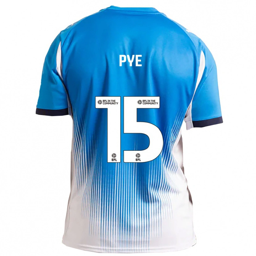 Danxen Niño Camiseta Ethan Pye #15 Azul Blanco 1ª Equipación 2025/26 La Camisa