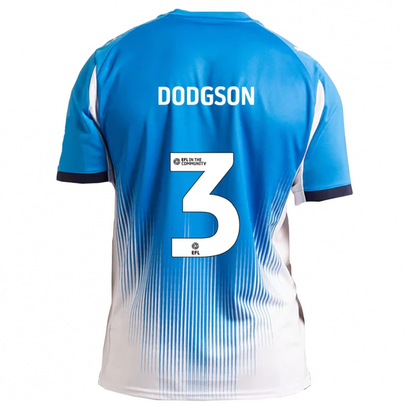 Danxen Niño Camiseta Owen Dodgson #3 Azul Blanco 1ª Equipación 2025/26 La Camisa