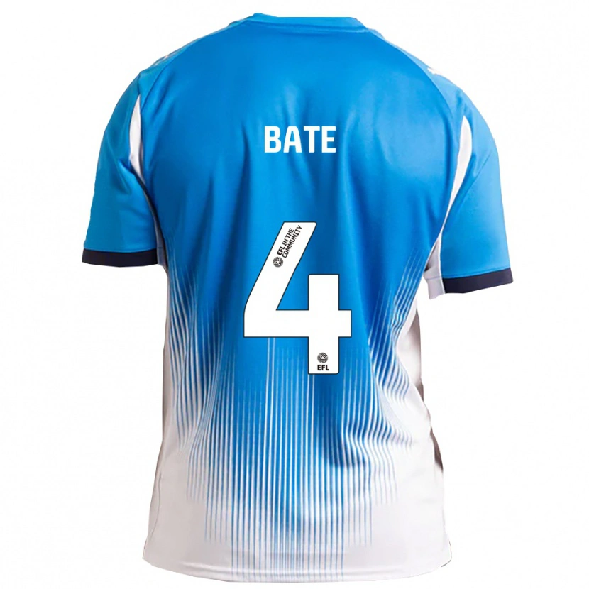 Danxen Niño Camiseta Lewis Bate #4 Azul Blanco 1ª Equipación 2025/26 La Camisa