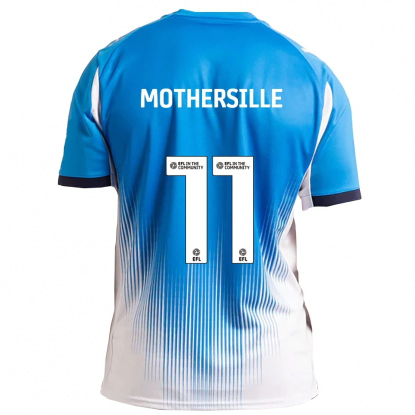 Danxen Niño Camiseta Malik Mothersille #11 Azul Blanco 1ª Equipación 2025/26 La Camisa
