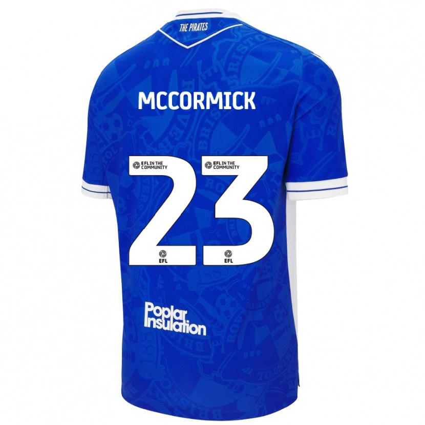 Danxen Niño Camiseta Luke Mccormick #23 Azul Blanco 1ª Equipación 2025/26 La Camisa