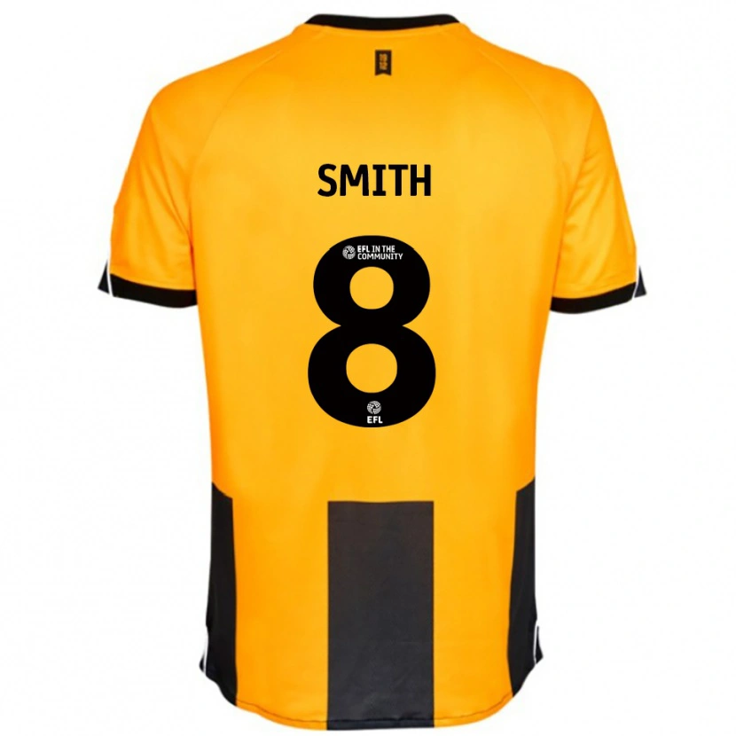 Danxen Niño Camiseta Korey Smith #8 Naranja Negro 1ª Equipación 2025/26 La Camisa