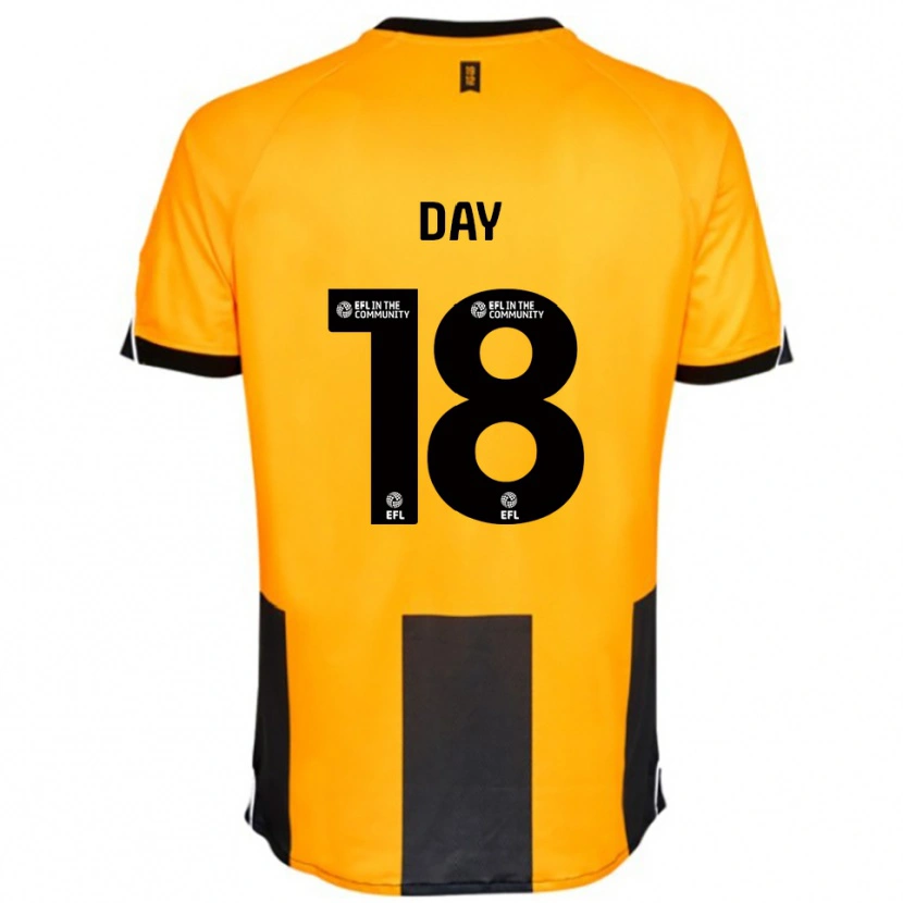 Danxen Niño Camiseta Niamh Day #18 Naranja Negro 1ª Equipación 2025/26 La Camisa