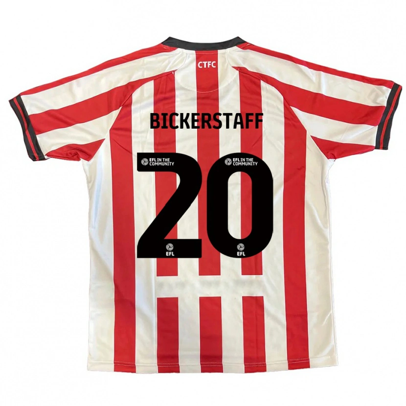 Danxen Niño Camiseta Jake Bickerstaff #20 Rojo Blanco Negro 1ª Equipación 2025/26 La Camisa