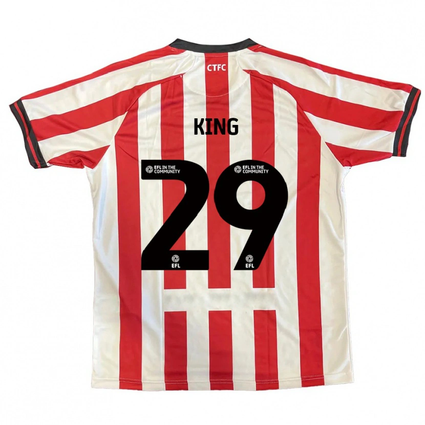 Danxen Niño Camiseta Tom King #29 Rojo Blanco Negro 1ª Equipación 2025/26 La Camisa