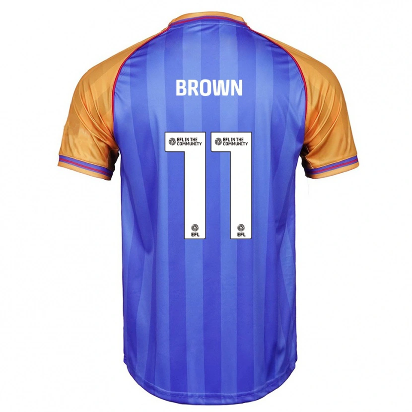 Danxen Niño Camiseta Lucy Brown #11 Azul Naranja 1ª Equipación 2025/26 La Camisa