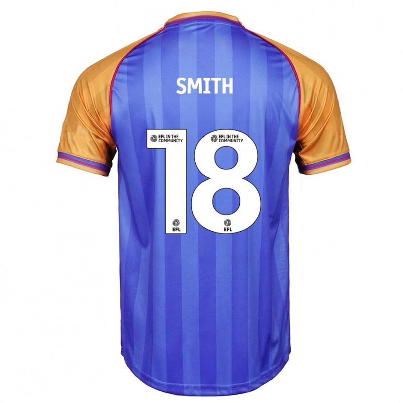 Danxen Niño Camiseta Katy Smith #18 Azul Naranja 1ª Equipación 2025/26 La Camisa