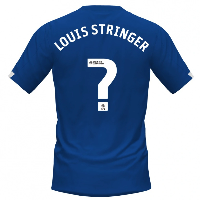 Danxen Niño Camiseta Ashton Louis Stringer #0 Azul Blanco 1ª Equipación 2025/26 La Camisa