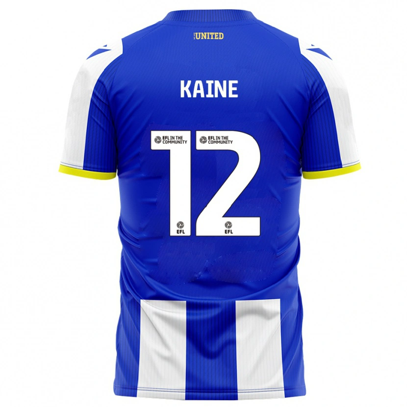 Danxen Niño Camiseta Louise Kaine #12 Azul Blanco 1ª Equipación 2025/26 La Camisa