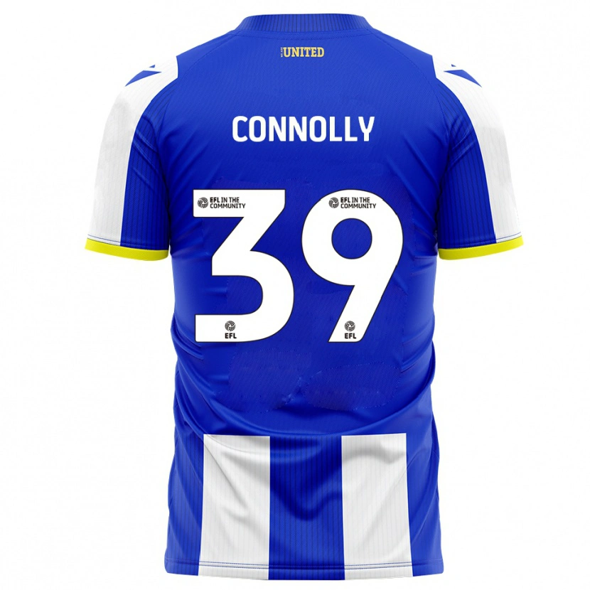 Danxen Niño Camiseta Kien Connolly #39 Azul Blanco 1ª Equipación 2025/26 La Camisa