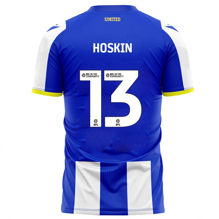 Danxen Niño Camiseta Owen Hoskin #13 Azul Blanco 1ª Equipación 2025/26 La Camisa