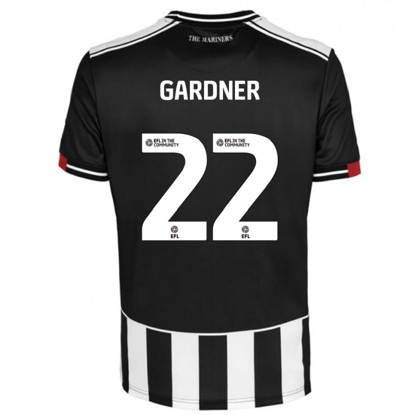 Danxen Niño Camiseta Cameron Gardner #22 Negro Blanco Rojo 1ª Equipación 2025/26 La Camisa