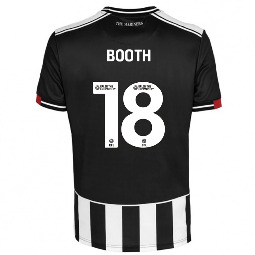Danxen Niño Camiseta Harvey Booth #18 Negro Blanco Rojo 1ª Equipación 2025/26 La Camisa