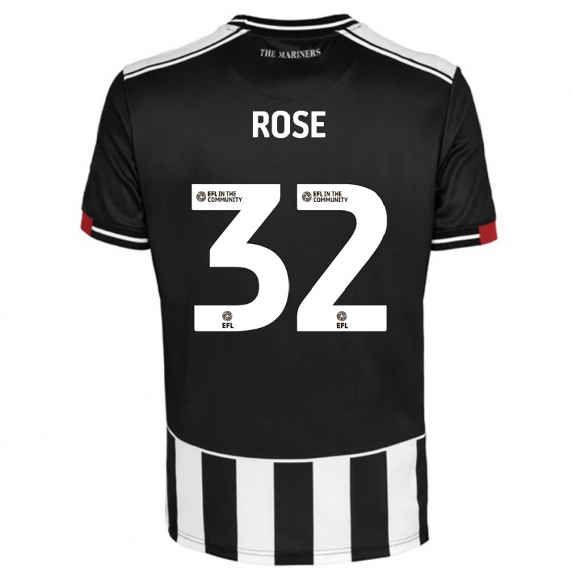 Danxen Niño Camiseta Danny Rose #32 Negro Blanco Rojo 1ª Equipación 2025/26 La Camisa