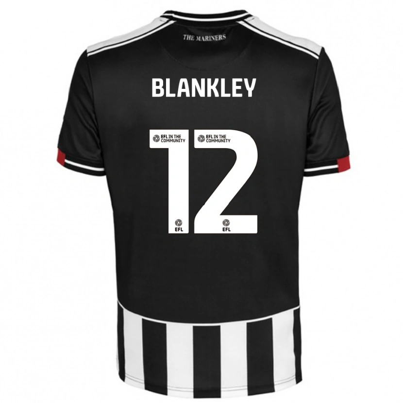 Danxen Niño Camiseta Jaxon Blankley #12 Negro Blanco Rojo 1ª Equipación 2025/26 La Camisa