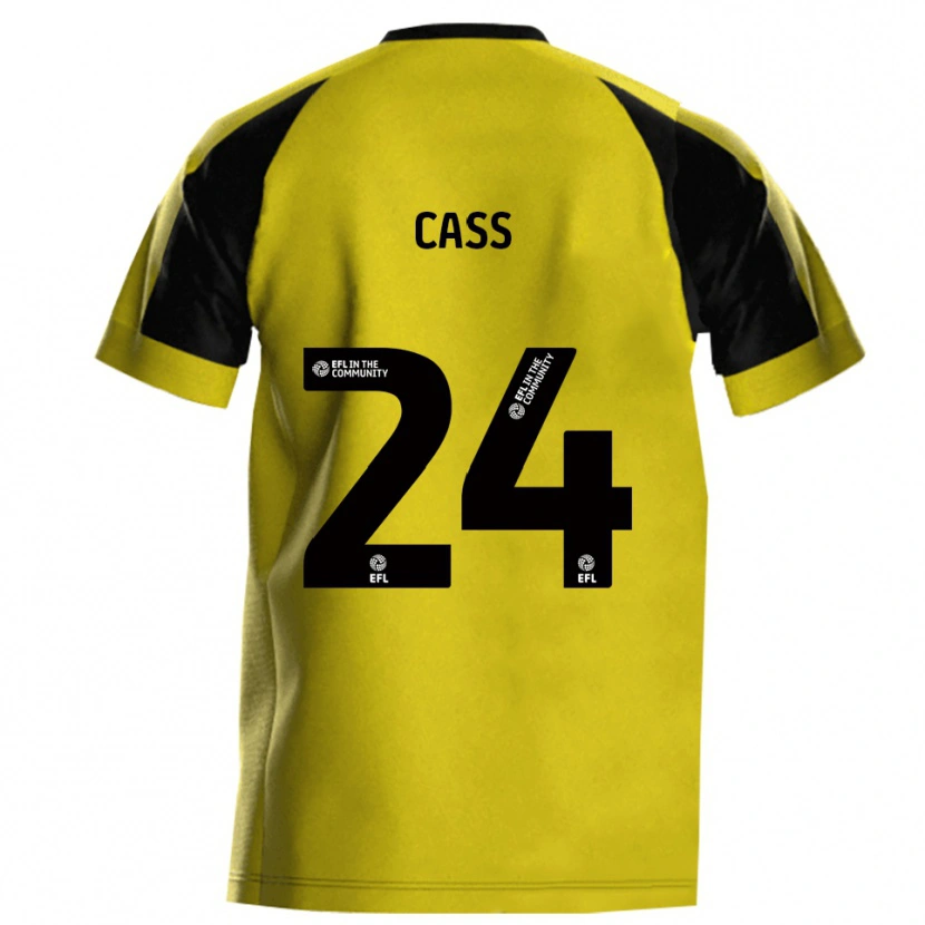 Danxen Niño Camiseta Lewis Cass #24 Amarillo Gris 1ª Equipación 2025/26 La Camisa