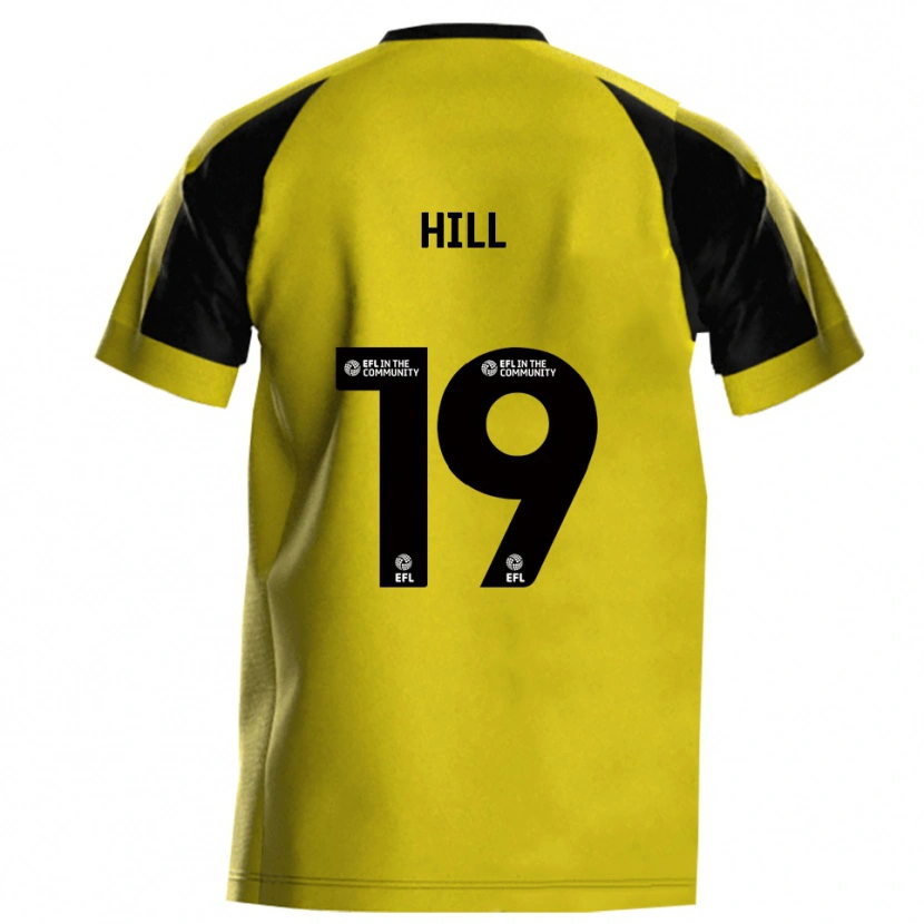 Danxen Niño Camiseta Tom Hill #19 Amarillo Gris 1ª Equipación 2025/26 La Camisa