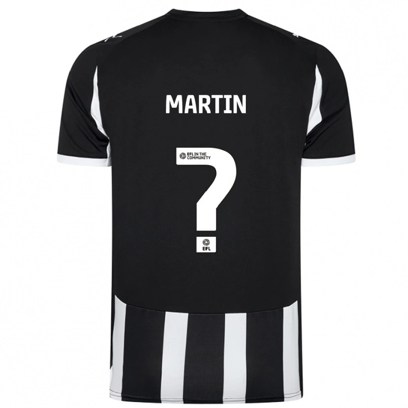 Danxen Niño Camiseta Ellis Martin #0 Blanco Negro 1ª Equipación 2025/26 La Camisa