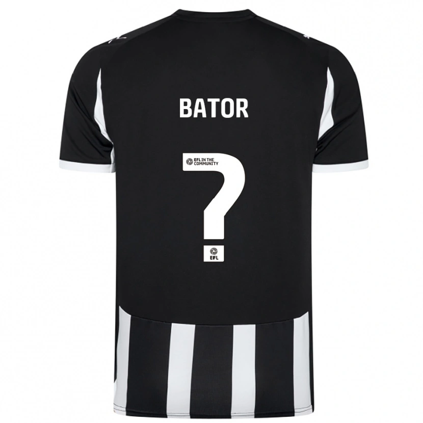Danxen Niño Camiseta Sam Bator #0 Blanco Negro 1ª Equipación 2025/26 La Camisa