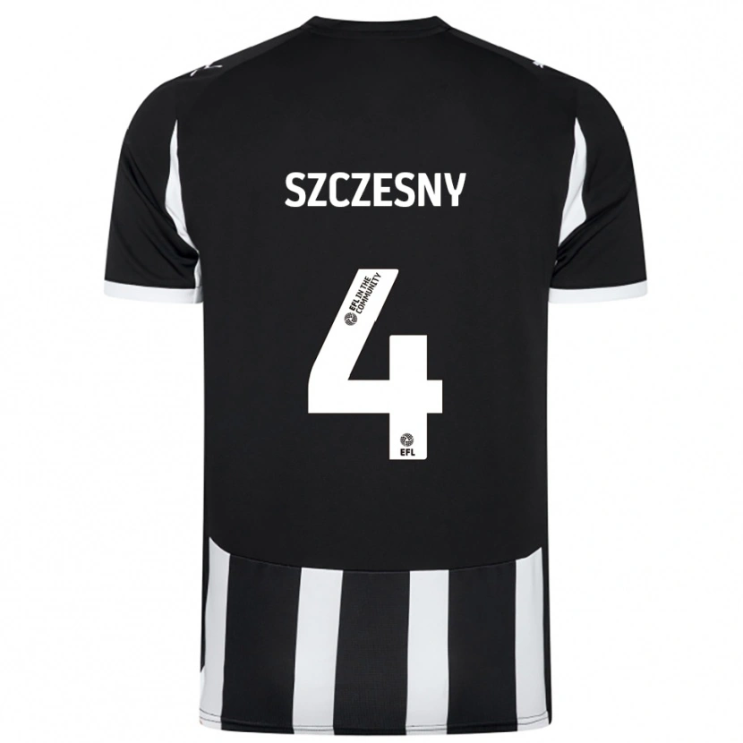 Danxen Niño Camiseta Nikos Szczesny #4 Blanco Negro 1ª Equipación 2025/26 La Camisa