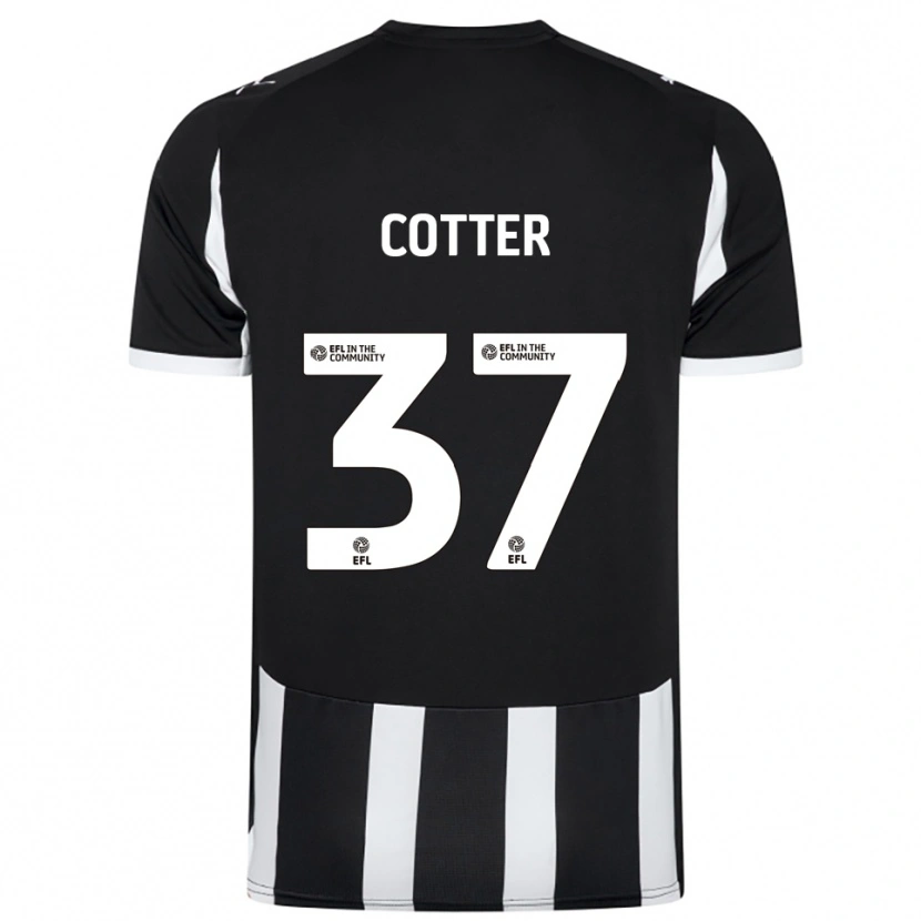 Danxen Niño Camiseta Barry Cotter #37 Blanco Negro 1ª Equipación 2025/26 La Camisa