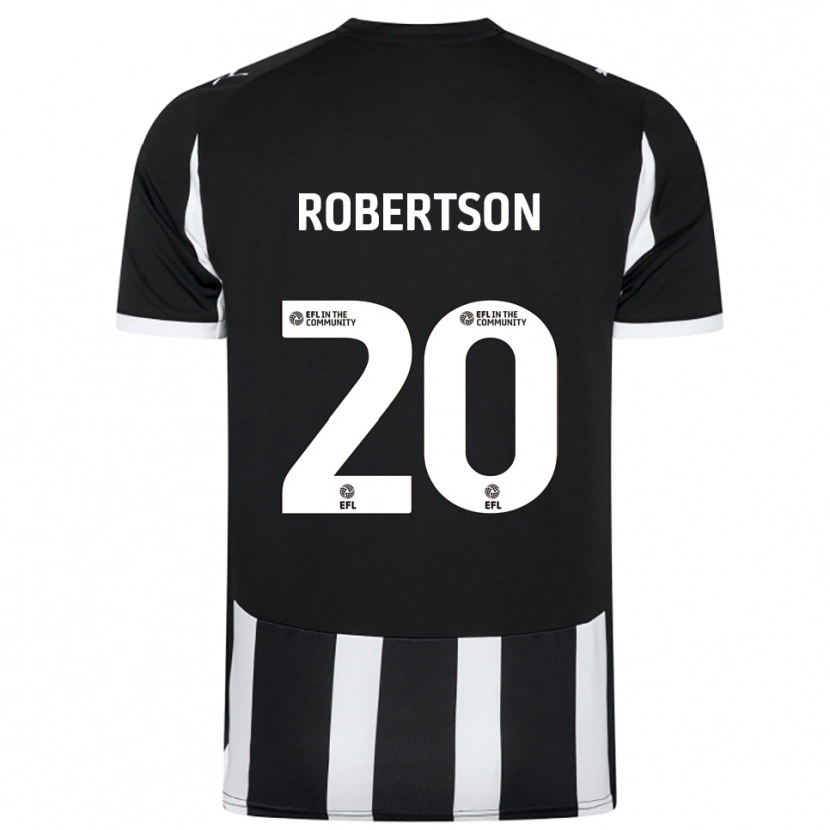 Danxen Niño Camiseta Scott Robertson #20 Blanco Negro 1ª Equipación 2025/26 La Camisa
