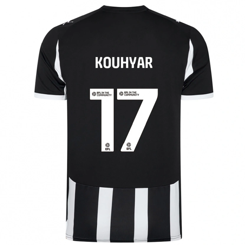 Danxen Niño Camiseta Maziar Kouhyar #17 Blanco Negro 1ª Equipación 2025/26 La Camisa