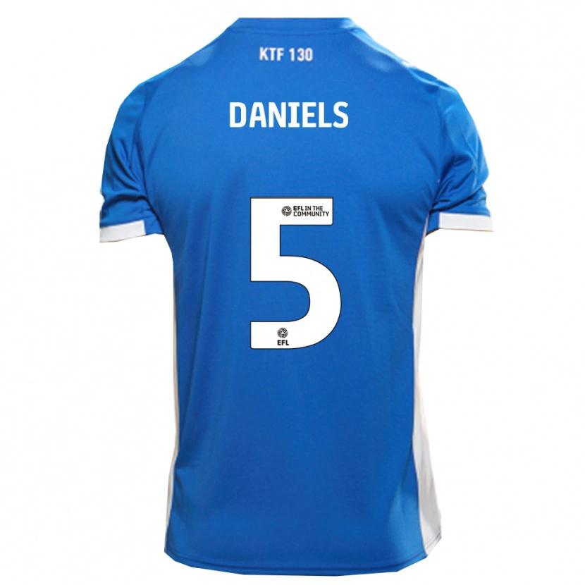 Danxen Niño Camiseta Donervon Daniels #5 Azul Blanco 1ª Equipación 2025/26 La Camisa
