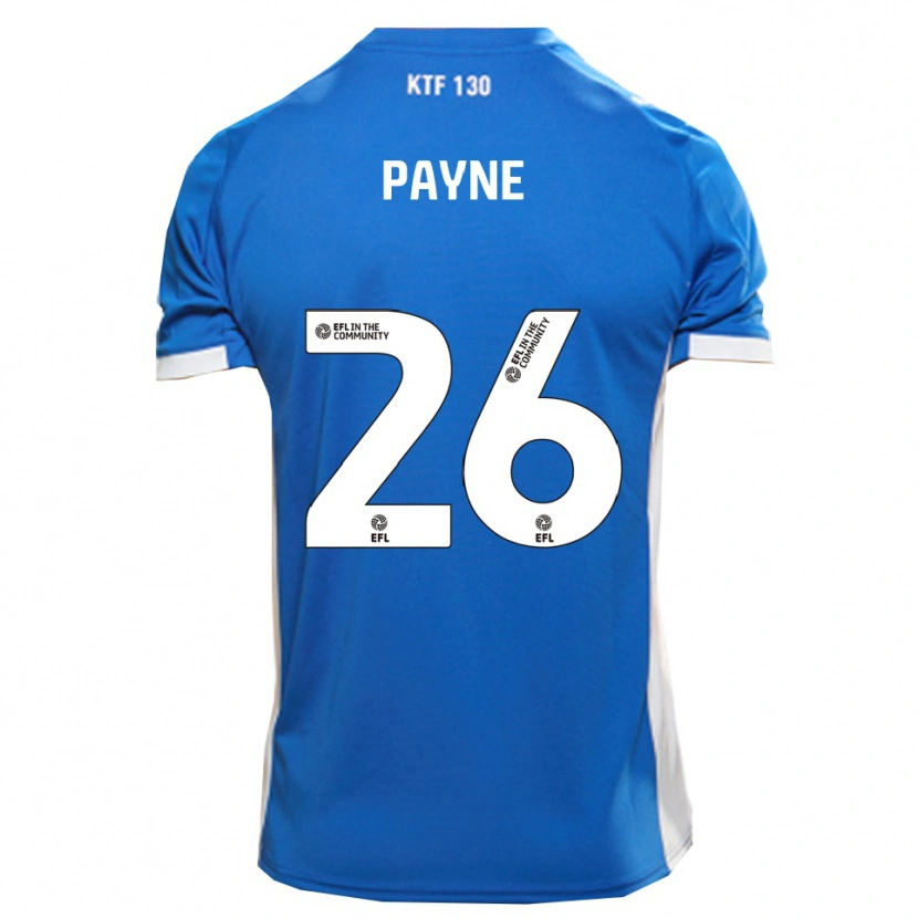Danxen Niño Camiseta Kai Payne #26 Azul Blanco 1ª Equipación 2025/26 La Camisa