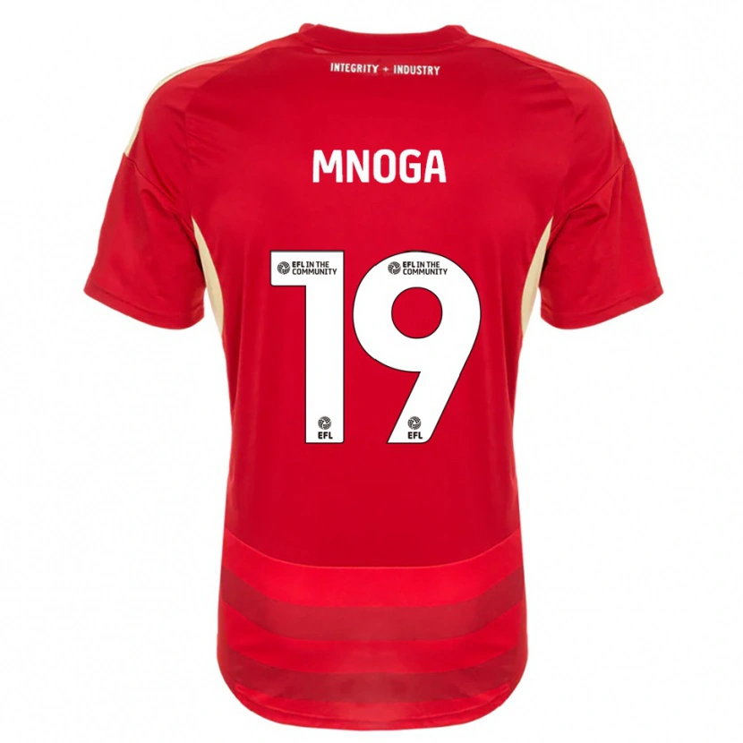 Danxen Niño Camiseta Haji Mnoga #19 Rojo Blanco 1ª Equipación 2025/26 La Camisa