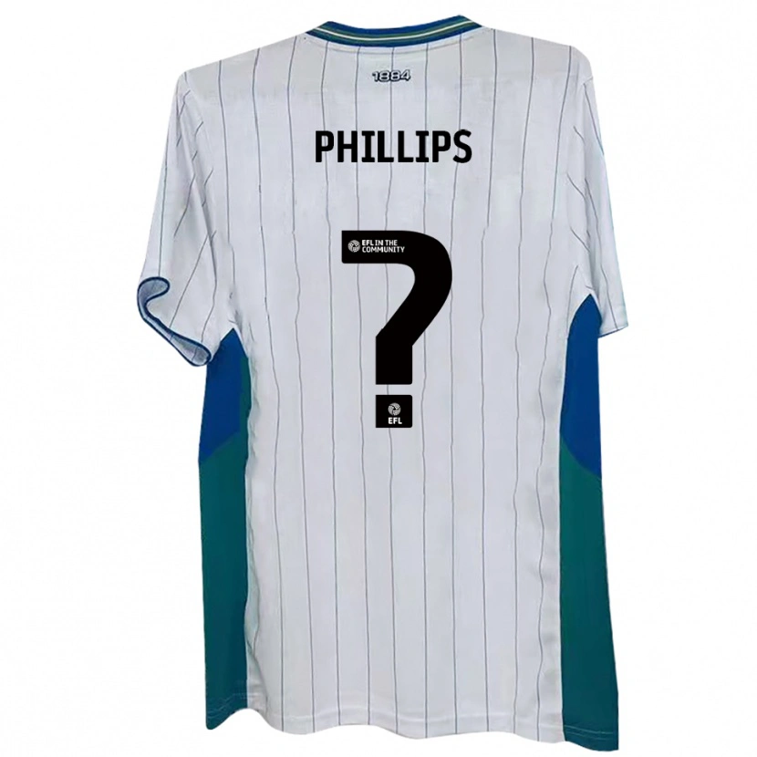 Danxen Niño Camiseta Ruby Phillips #0 Blanco Verde Azul 1ª Equipación 2025/26 La Camisa